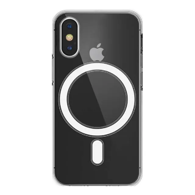 Estuche Funda Transparente Con Carga Magnética Para iPhone