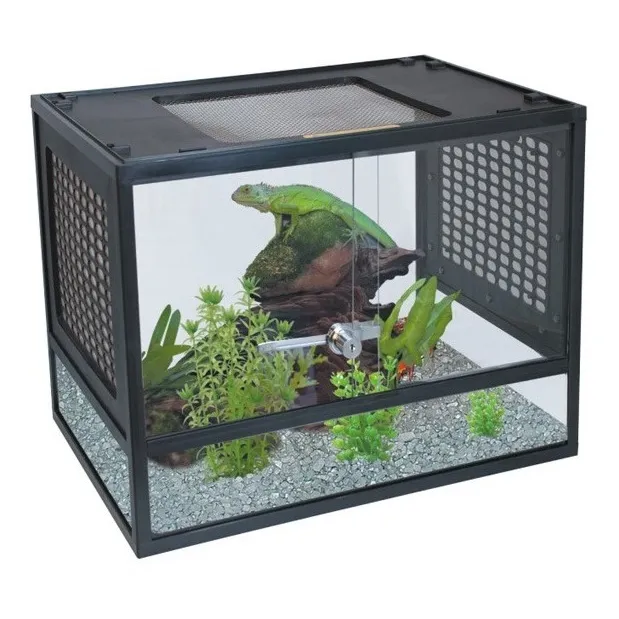 Reptilera Terrario De Vidrio Reptiles Anfibios Y Crustáceos