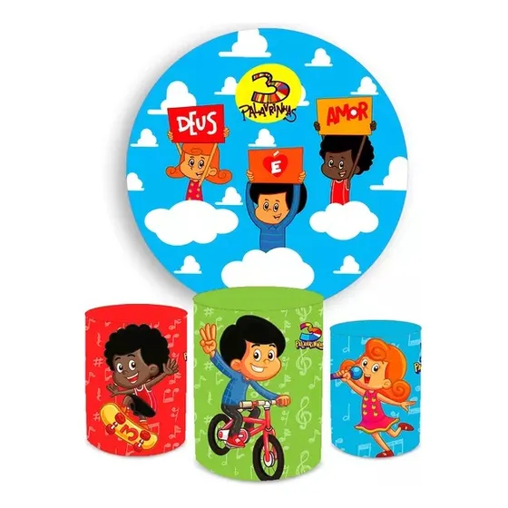Kit Capas De Painel E Cilindros 3 Palavrinhas Veste Fácil