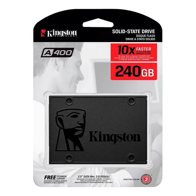 Unidad De Estado Sólido Ssd Kingston A400 240gb, 2.5 , Sata3