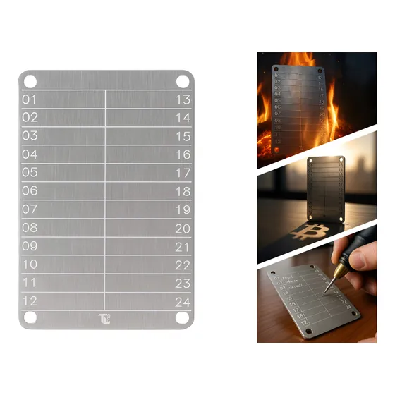 Cold Wallet Cripto Física Inox Para Bitcoin Crypto Tl Pro