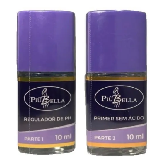 Kit Regulador De Ph E Primer Sem Ácido 10ml Piubella Top