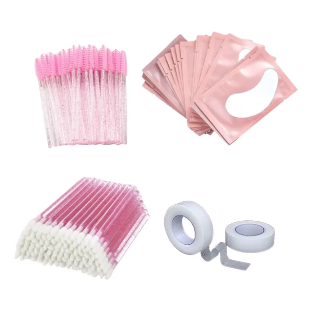 50 Escovinhas Dercartaveis 50 Pincel Labial 50 Pads 2 Microp