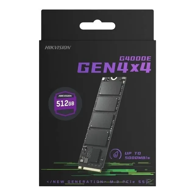 Disco Ssd 512gb M.2 Hikvision 6400e Gen 4 5000mb/s Color Black