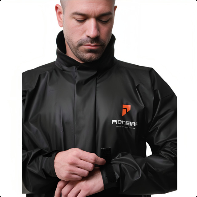Capa De Chuva Moto Pioneira Impermeável Motoqueiro Pvc Preto Capa De Chuva Moto Pioneira Impermeável Motoqueiro Pvc Preto