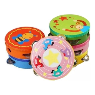 Pandero Musical Instrumento Musical De Mano Para Niños Set 6 Pandero Musical Instrumento Musical De Mano Para Niños Set 6