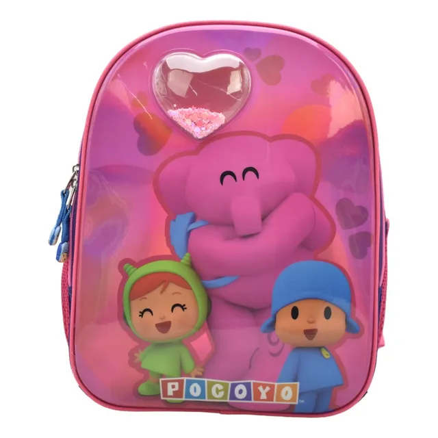 Mochila Pocoyo Corazones Primaria Py66093 Chenson 