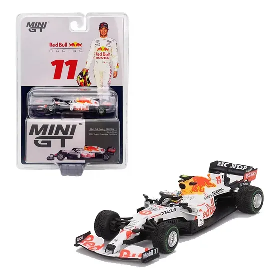 Mini Gt Redbull Sergio Perez Turkish Grand Prix 2021 #679 Color Blanco