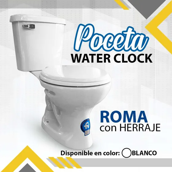 Poceta Roma Blanco Glaciar (incluye Herraje) / 09092
