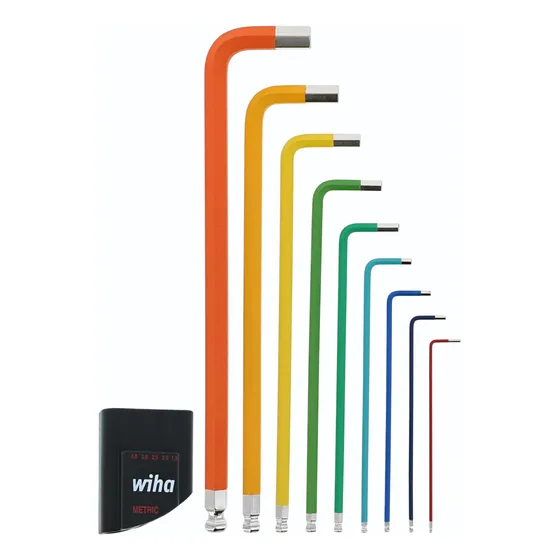 9 Piezas Bola Fin De Color Codado Hex L -key Set - Métrico