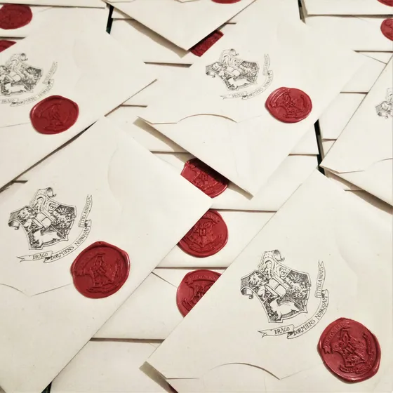 Kit 20 Convites Carta De Hogwarts Festa Harry Potter