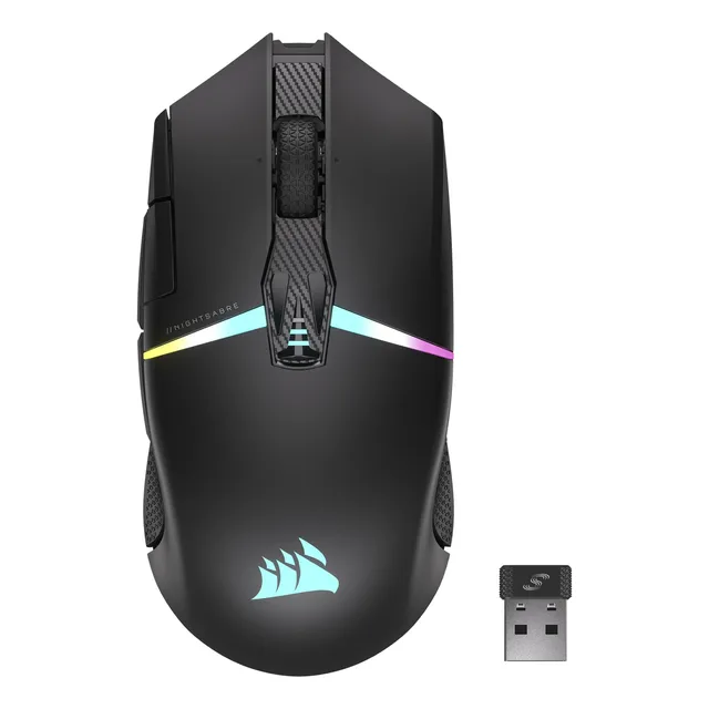 Ratón Para Juegos Corsair Nightsabre Rgb Inalámbrico 26,000