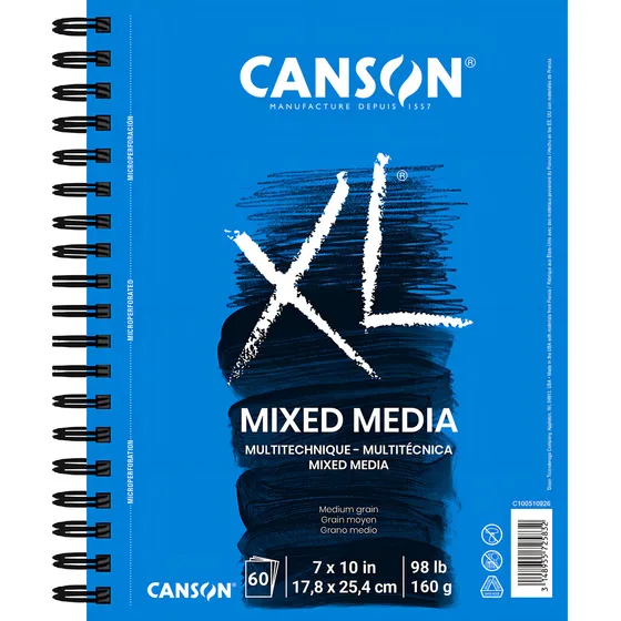 Canson Xl Series 100510926 - Papel De Medios Mixtos, 98 Libr