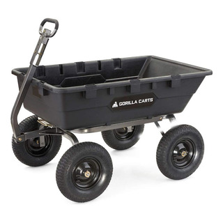 Carro Utilitario De Polietileno Resistente Para Jardín Con C Carro Utilitario De Polietileno Resistente Para Jardín Con C