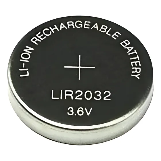 Bateria Cr2032 Recarregavel Li-ion 3,6v