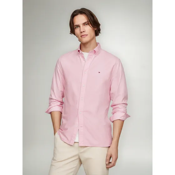 Camisa Oxfor Heritage Regular Fit Rosado Tommy Hilfiger