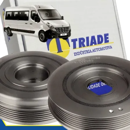 Polia Do Virabrequim Com Damper - Renault - Master 2.3 16v