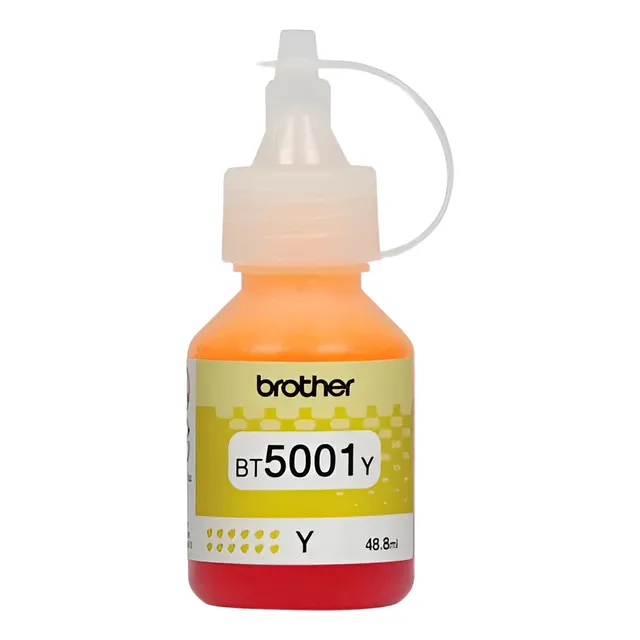 Botella De Tinta Brother Original Bt5001y Amarillo