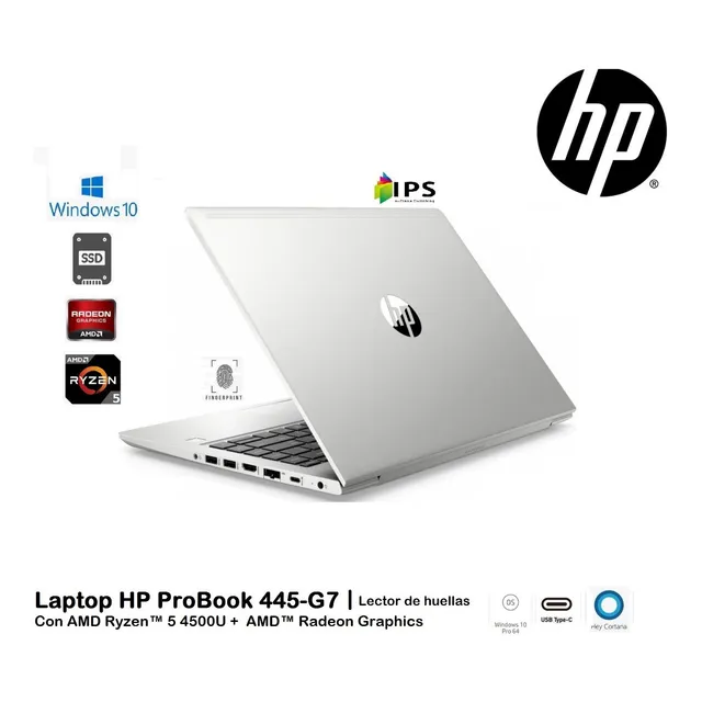 Probook Hp 445-g7  Ryzen-5 4500u 10gb 512gb+1000gb 14ips W10