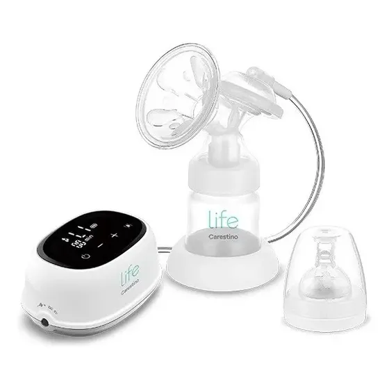 Extractor de leche eléctrico Carestino Life Eléctrico Con Biberón gris | Cuotas sin interés