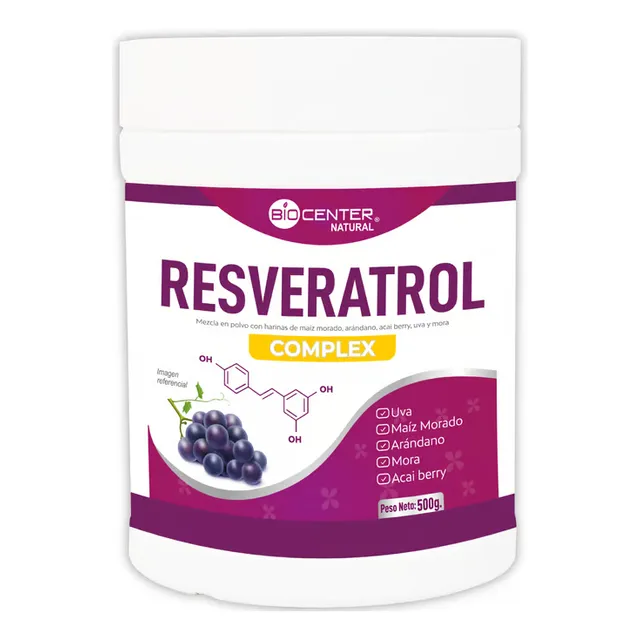 Resveratrol Complex Biocenter Natural Frutos Del Bosque 500g