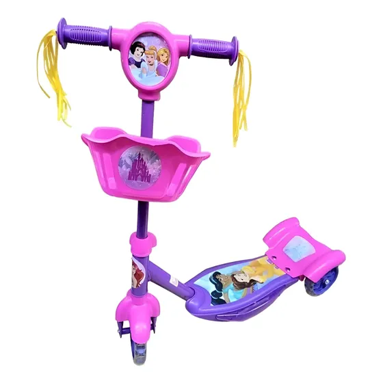 Monopatin Infantil 3 Ruedas Con Canasto Luz Y Sonido Niños
