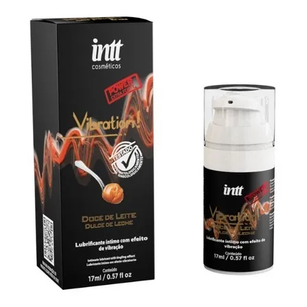 Gel Vibración Power Extra Fuerte Dulce De Leche Comestible Intt Sabor Dulce de leche