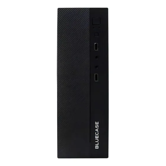 Micro Gabinete Atx Slim Fonte 200w Bluecase Usb Mini-itx