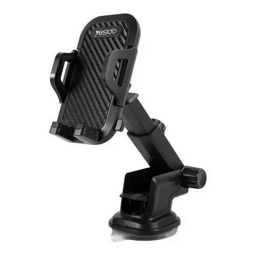 Soporte Celular Auto Porta Telefono Brazo Largo Yesido C23 Color Negro | Cuotas sin interés