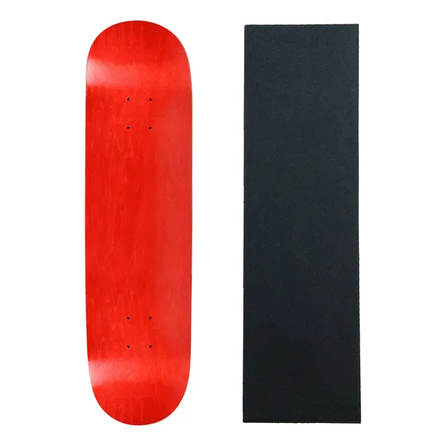 Skateboard Deck Pro 7 Capa Arce Canadiense Manchado Rojo