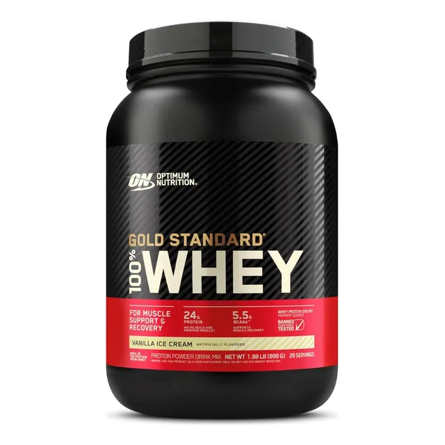 Proteína De Suero En Polvo Vainilla Optimum Nutrition 899 G