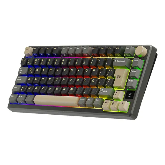 Teclado Mecánico Inalámbrico Rkm75 75% Led Bt/usb Pc Y Ps5