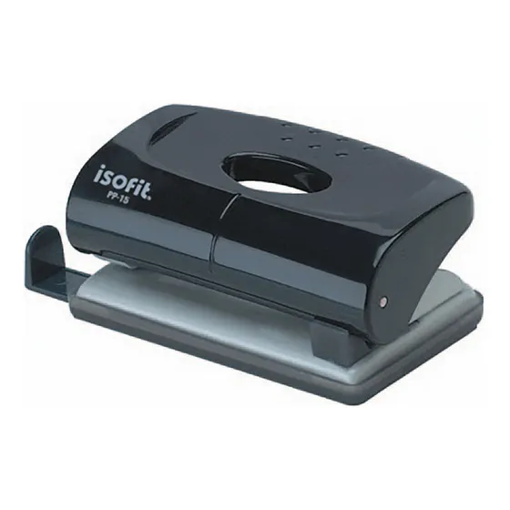 Perforadora Pp 15 Isofit Color Negro