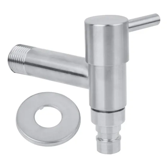 Fdit Grifo Fregadero Lavadora Acero Inoxidable G1 2  Agua