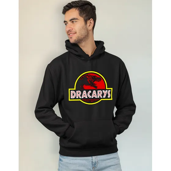 Sudadera Gorro Hombre Dracarys Dragón Game Of Thrones 