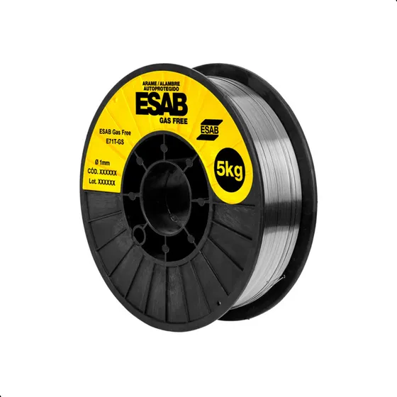 Arame Para Solda Mig Uso Sem Gás 1,0mm 5kg - Esab Gas Free
