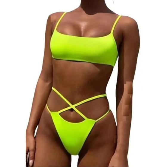Bikini Traje De Baño Sharoll Dos Piezas,  Varios Colores..