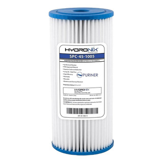 Filtro Cartucho De Sedimento Plisado Hydronix 4.5x10 20 Mic Filtro Cartucho De Sedimento Plisado Hydronix 4.5x10 20 Mic
