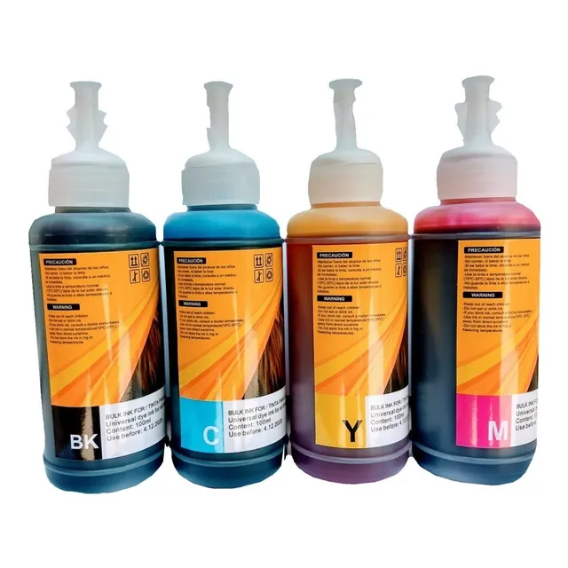 Pack 6 Pzs Tinta Universal Generica Sistema Tinta Continua
