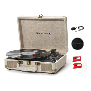 Reproducción De Récord De Vinilo De Lino Con Altavoces Usb 3 Reproducción De Récord De Vinilo De Lino Con Altavoces Usb 3
