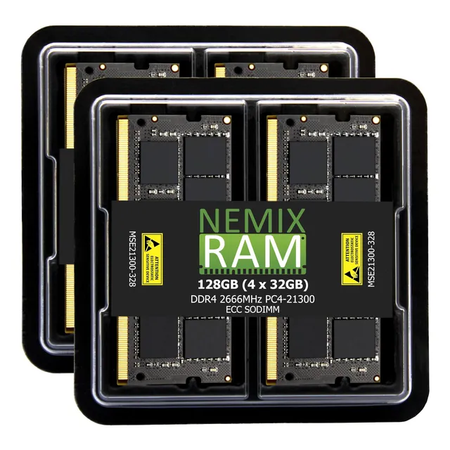 Nemix Ram 128gb (4x32gb) Ddr4 2666mhz -black