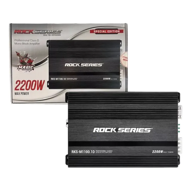 Amplificador 1 Canal 2200w Rock Series