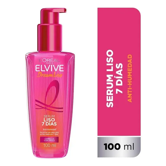 Serum Liso 7 Días Elvive Antifrizz De 100ml L'oréal Paris