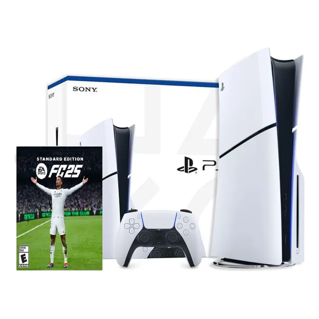 Consola Ps5 Slim Con Lectora 1 Tb + Fc 25 Dig. Soy Gamer