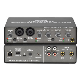 Interface De Áudio Usb Q-24 Placa De Som Gravação 2-in/4-out Interface De Áudio Usb Q-24 Placa De Som Gravação 2-in/4-out