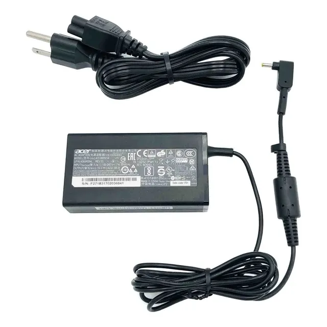 Cargador Acer 19v 3.42a Punta Fina 3.0x1.1mm Color Negro