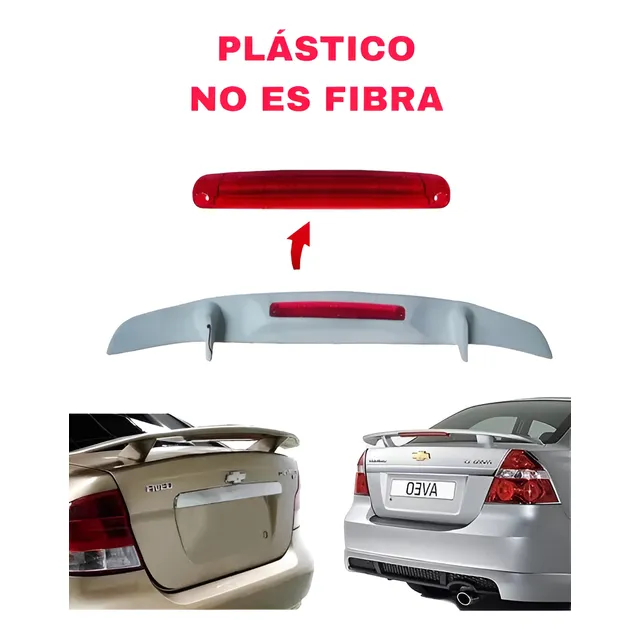Spoiler + Tercer Stop Aveo 4 Ptas 2007 2009 2010 2012 2014