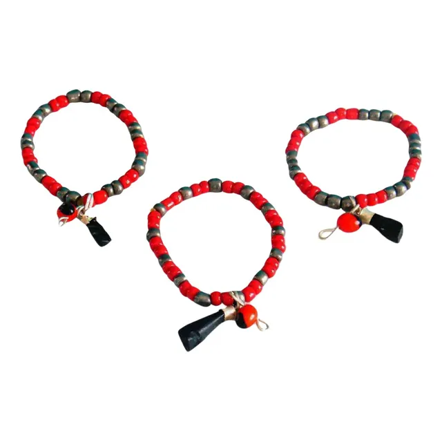 Pulsera Mano Azabache Para Bebés Y Niños Contra Mal De Ojo