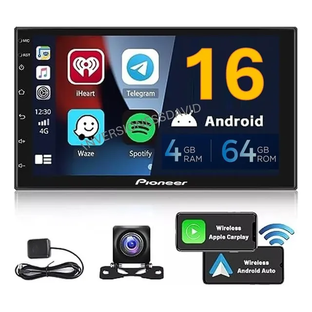 Reproductor Pioneer 7 Pulgadas Android 4/64gb Carplay