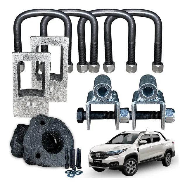 Strada 2022 2023 2024 Kit Lift De Suspensão Completo 4cm